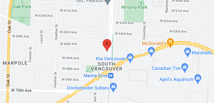 map of 511 W 65TH AVENUE